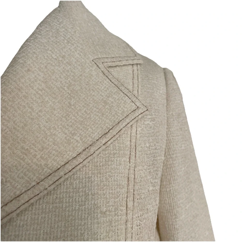 Vintage Custom Tailored By Nardis Of Dallas Blazer Jacket Cream Vintage - Picture 3 of 9